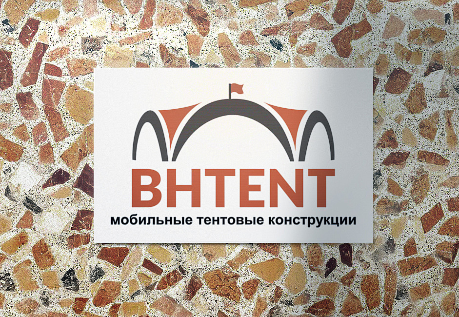 Наше портфолио - Дизайн таблички для компании-производителя мобильный тентовых конструкций "BHTENT"