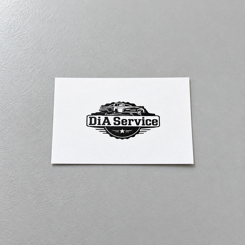 Наше портфолио - Дизайн визитки для автосервиса "Dnk Service"