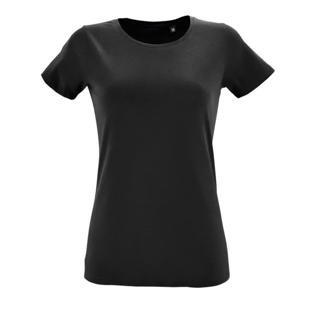 Футболка женская Regent Fit Women, черная Футболка женская Regent Fit Women, черная