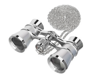 Театральный бинокль Broadway 325B, серебристый