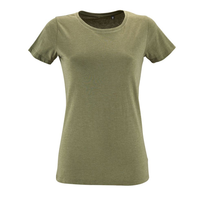 Футболка женская Regent Fit Women, меланж хаки Футболка женская Regent Fit Women, меланж хаки