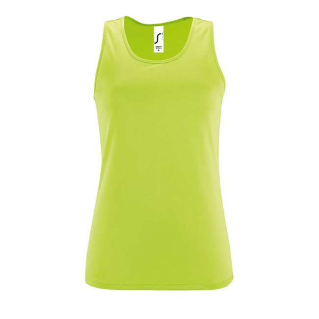 Майка женская Sporty TT Women, зеленое яблоко Майка женская Sporty TT Women, зеленое яблоко
