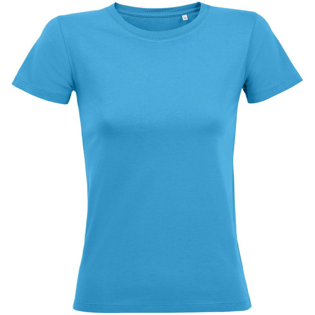Футболка женская Regent Fit Women, ярко-бирюзовая Футболка женская Regent Fit Women, ярко-бирюзовая